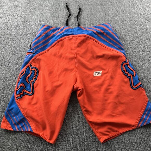 Fox Racing Shorts Adult Size 32 Red Surf Swim Outdoor Active Casual Men's - Picture 15 of 16